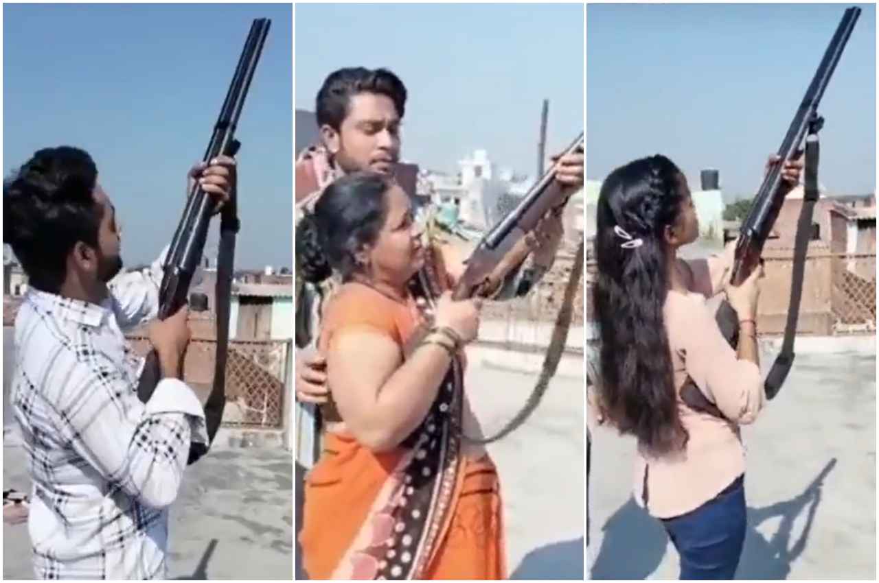 Viral Video: युवक ने मां और बहन को कराया बंदूक चलाने का अभ्यास, वीडियो देख पुलिस ने पिता के खिलाफ की ये कार्रवाई