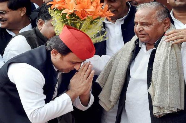 Mulayam Singh Yadav Akhilesh Yadav
