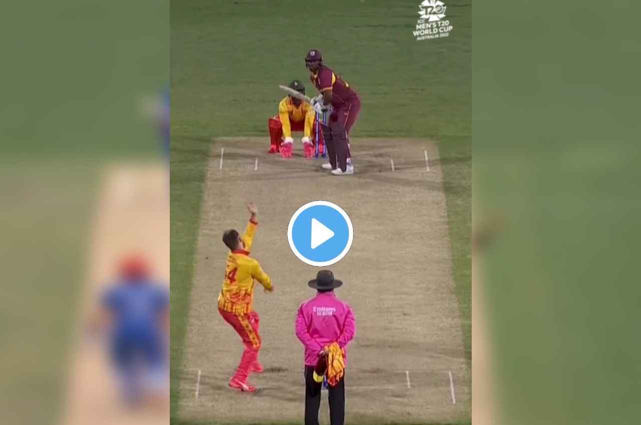 WI VS ZIM: Johnson Charles ने घुटना टेककर ठोका पॉवरफुल छक्का...गायब हो गई गेंद..देखकर दंग रह गया विकेटकीपर