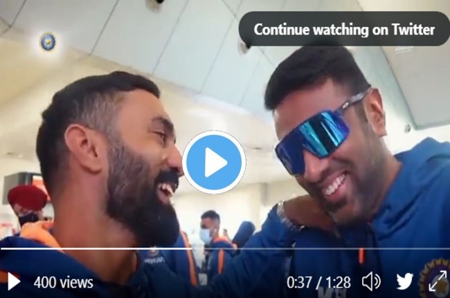 Dinesh Karthik thanked Ashwin