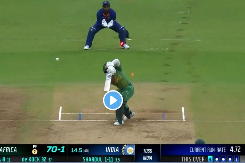 IND Vs SA Shardul Thakur inswing ball bowled Temba Bavuma