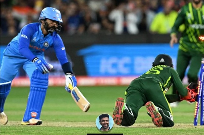 Ashwin big disclosure about Dinesh Karthik during ind vs pak match