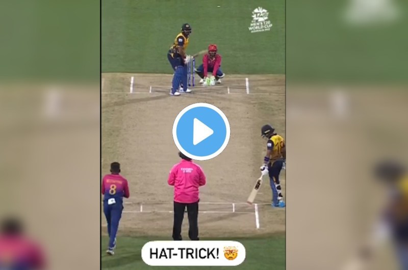 SL vs UAE Karthik Meiyappan HAT TRICK