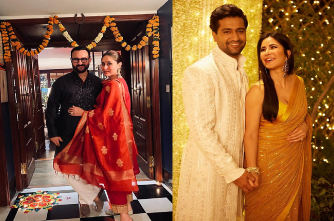 बी-टाउन सेलेब्स ने यूं मनाई दिवाली, करीना से लेकर कैटरीना तक ने फैंस को दी शुभकामनाएं