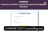 comedk counselling 2022