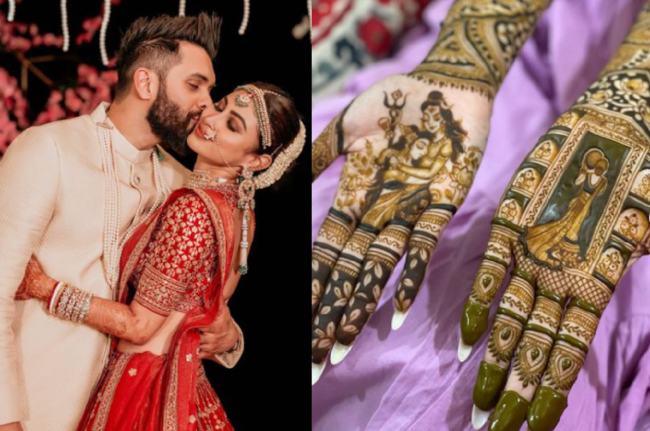 Karwa Chauth 2022: Mouni Roy ने पहले करवाचौथ पर सजाई पति सूरज के नाम की मेहंदी, बोलीं- 'सबसे पहला हमेशा..