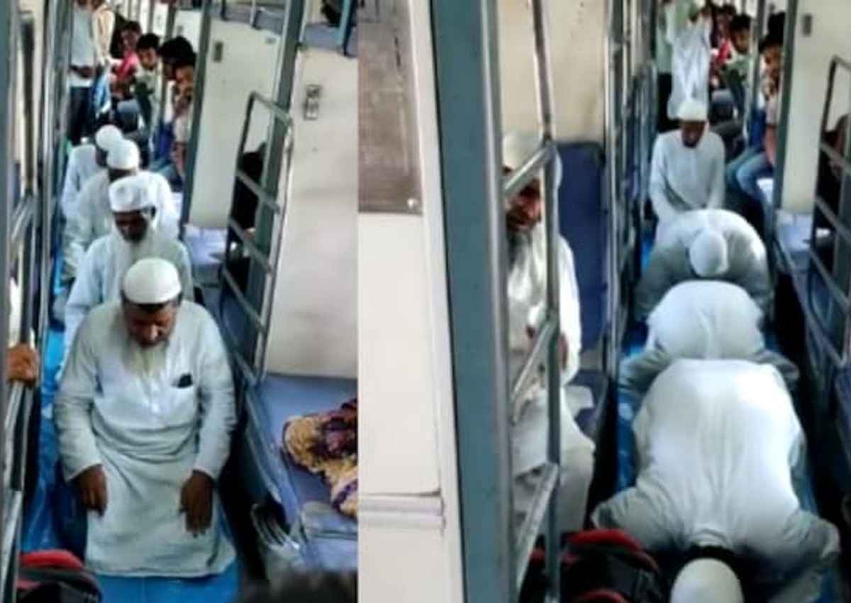 Namaz In Train: ट्रेन के स्लीपर कोच में नमाज पढ़ने का वीडियो वायरल, BJP नेता ने उठाए सवाल