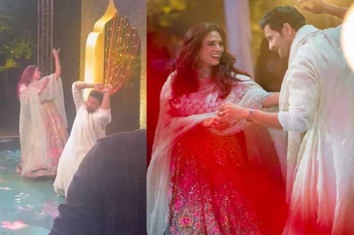 Richa Ali Pre-Wedding Functions: संगीत में 'रांझा-रांझा' पर थिरके ऋचा और अली, देखें वीडियो