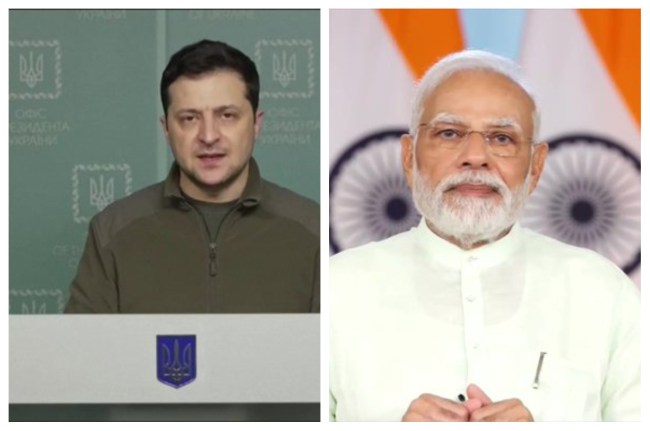 पीएम मोदी ने यूक्रेन के राष्ट्रपति वलोडिमिर जेलेंस्की से फोन पर बात की