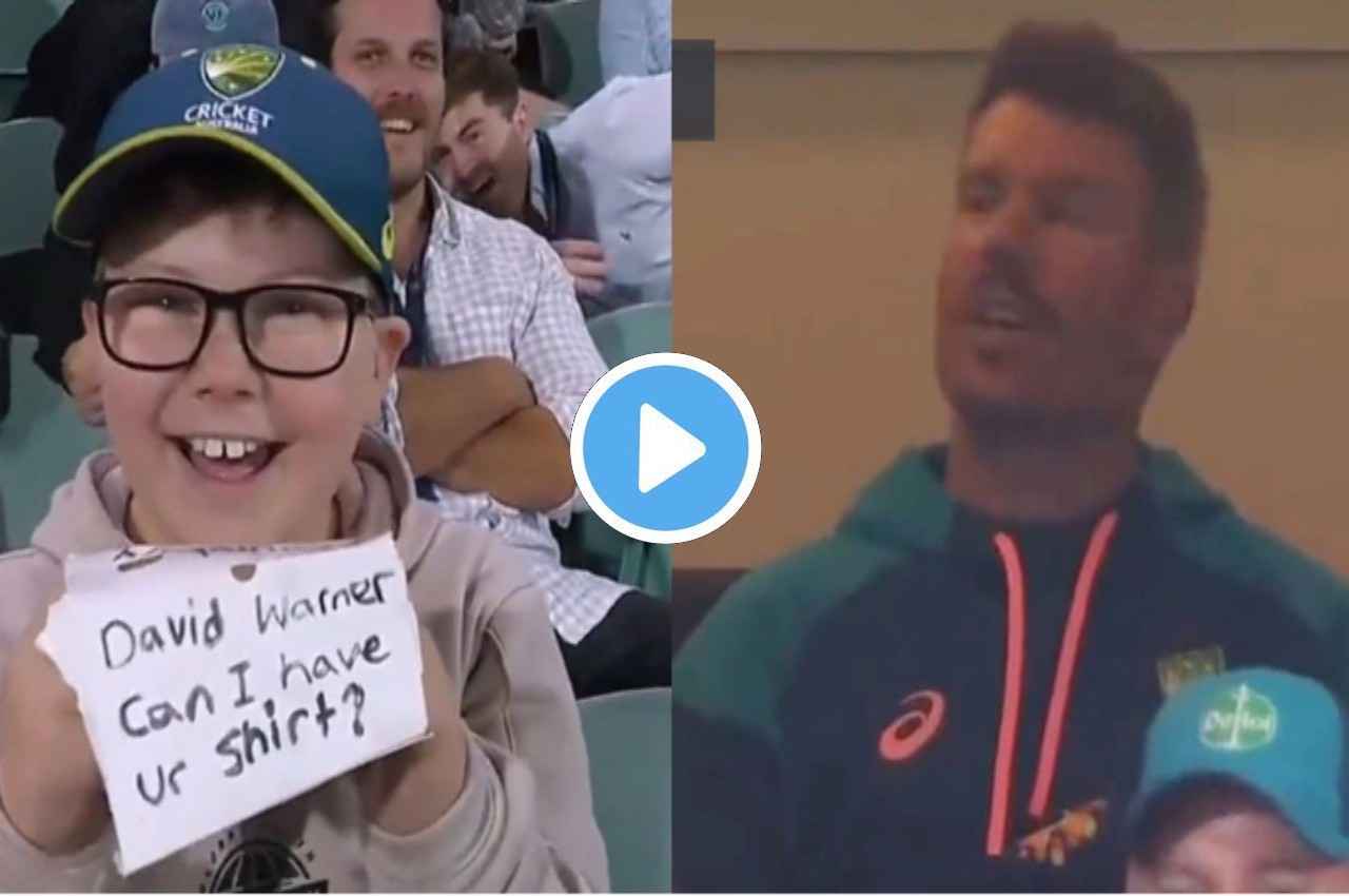AUS vs ENG David Warner Fan video
