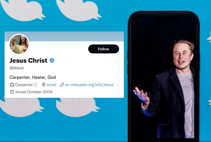 Elon Musk, Jesus Christ Twitter Account