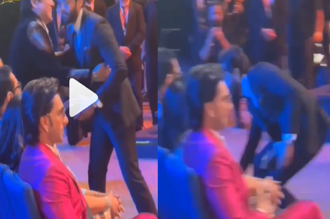 पाकिस्तान अभिनेता फहाद मुस्तफा ने अवॉर्ड फंक्शन में छुए गोविंदा के पैर, बोले- 'आपको देखकर ही..'