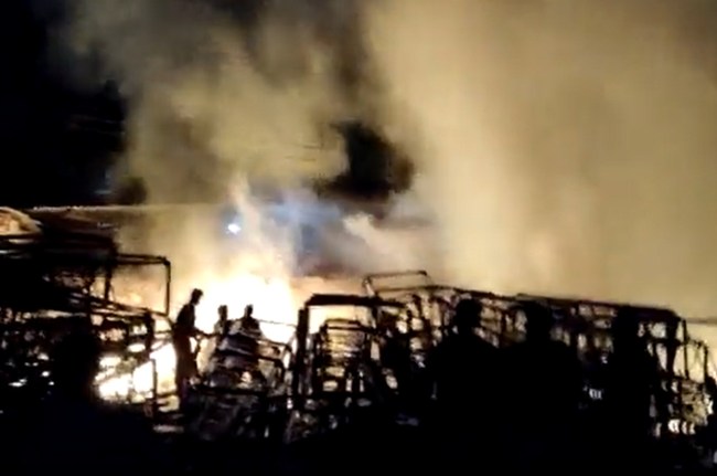 Fire in Kota Thermal Sakatpura Gas Storage Plant