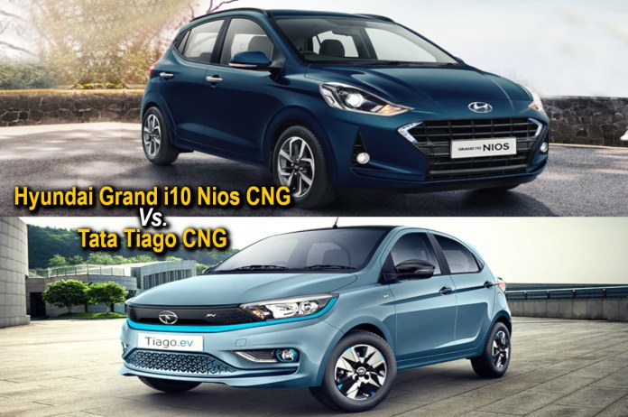 Tata Tiago CNG vs. Hyundai Grand i10 Nios CNG, tata tiago cng, Hyundai Grand i10 Nios CNG, tata tiago vs hyndai grand i10 nios, automobile news in hindi,