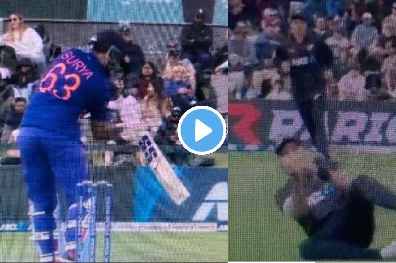 IND vs NZ 3rd ODI Suryakumar Yadav Wicket Adam Milne