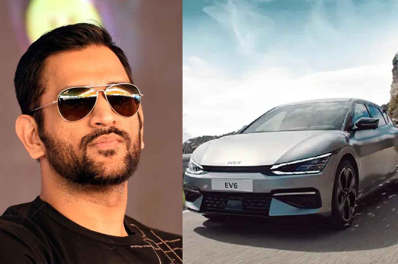 MS Dhoni Kia EV6