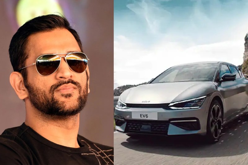 MS Dhoni Kia EV6