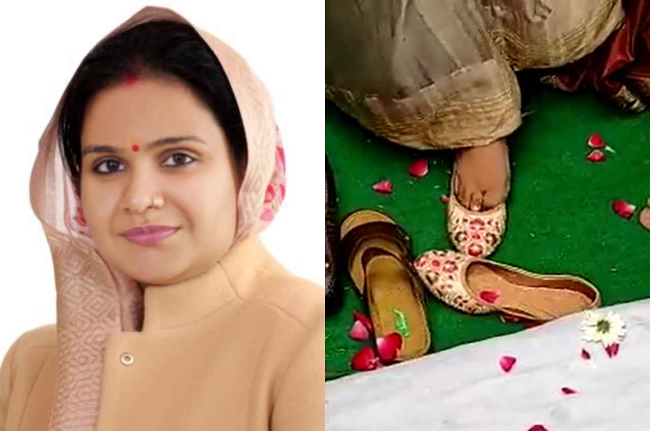महापौर मुनेश गुर्जर ने दो माह बाद पहनी चप्पल, जानें किस वजह से लिया था ये संकल्प?