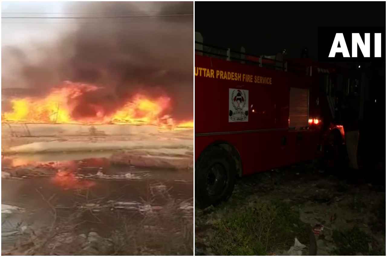 Noida के सेक्टर-79 में देर रात लगी भीषण आग, कई झुग्गियां जलकर राख, जांच में जुटी टीमें