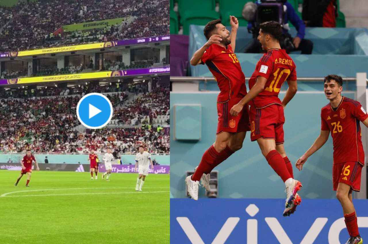 FIFA World Cup 2022: स्पेन के स्ट्राइकर ने कोस्टा रिका के गोल पोस्ट को चीरा, दागे 7 गोल, देखें Video