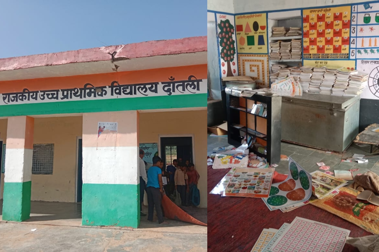 Theft in a government school in Karauli