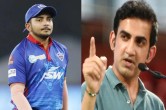 Gautam Gambhir want Prithvi Shaw make Team India Future captain