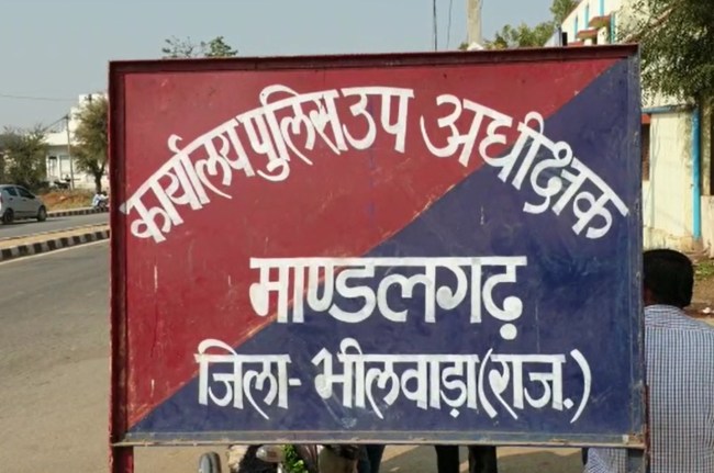 Young man tied with rope in Bhilwara