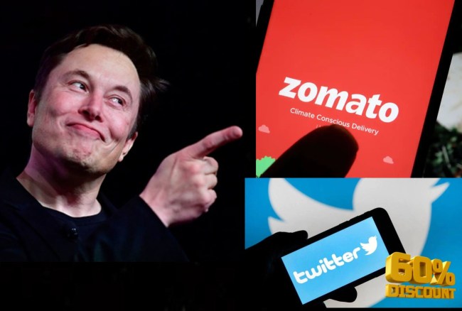 Tweet Twitter Blue Tick Discount, Zomato