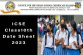 icse class 10th date sheet 2023