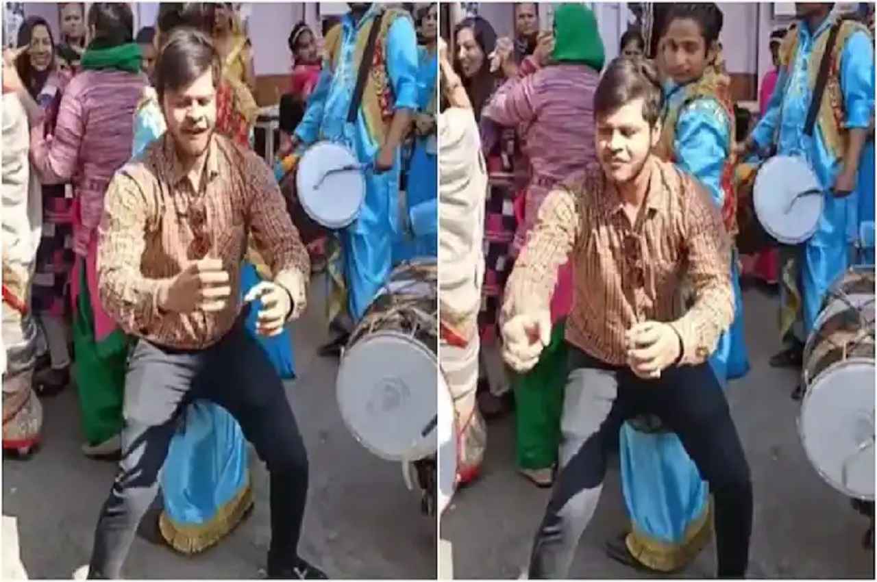Viral Video: न हाथ में बोतल और ना ग्लास, फिर भी चढ़ी ऐसी मस्ती कि बारात में डांस करते हुए बनाने लगा पैग