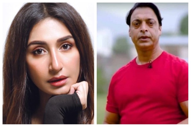 अभिनेत्री हीरा तरीन और क्रिकेटर शोएब अख्तर