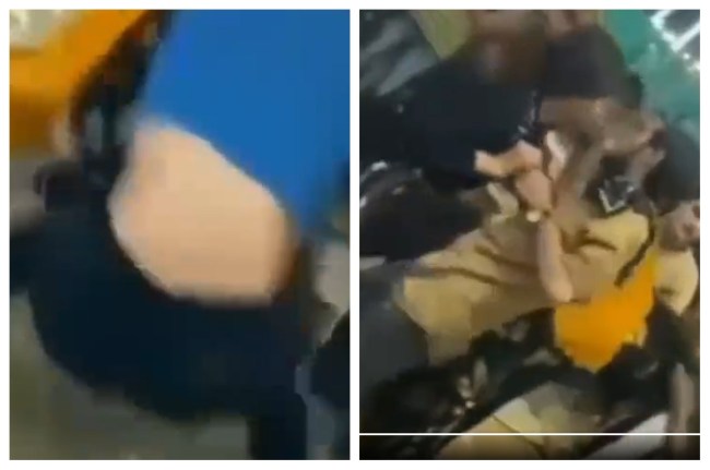 पांच लड़कियां आपस में भिड़ी