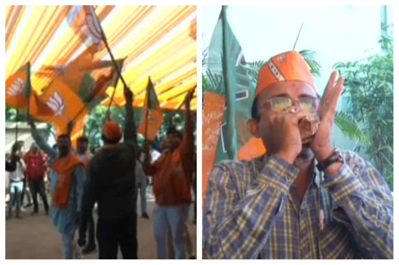 Gujarat Election Results 2022: रुझानों में ऐतिहासिक जीत की ओर बीजेपी, प्रदेश कार्यालय पर शंखनाद, कार्यकर्ताओं में जश्न का माहौल 