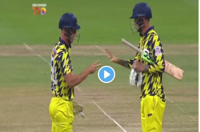 ABU Dhabi T10 Alex Hales Chris Lynn stone paper scissor