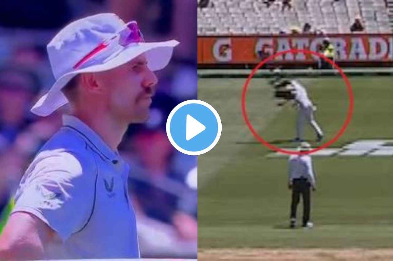 AUS vs SA: फील्डिंग के दौरान अचानक पीछे से टकराया स्पाइडर कैम, मैदान पर गिर गए Anrich Nortje, देखें वीडियो