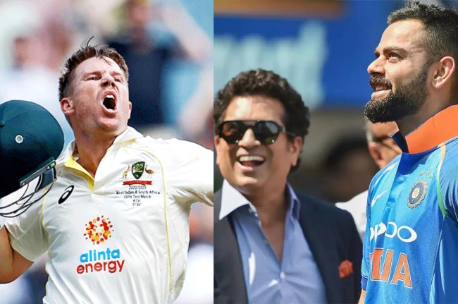 AUS vs SA david warner sachin tendulkar virat kohli