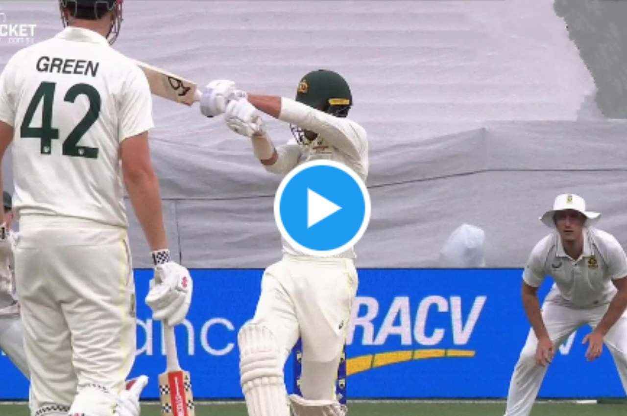 AUS vs SA: मिचेल स्टार्क के हेलमेट में लगी मार्को जेनसन की खतरनाक बाउंसर, बाल-बाल बच गया बल्लेबाज, देखें वीडियो