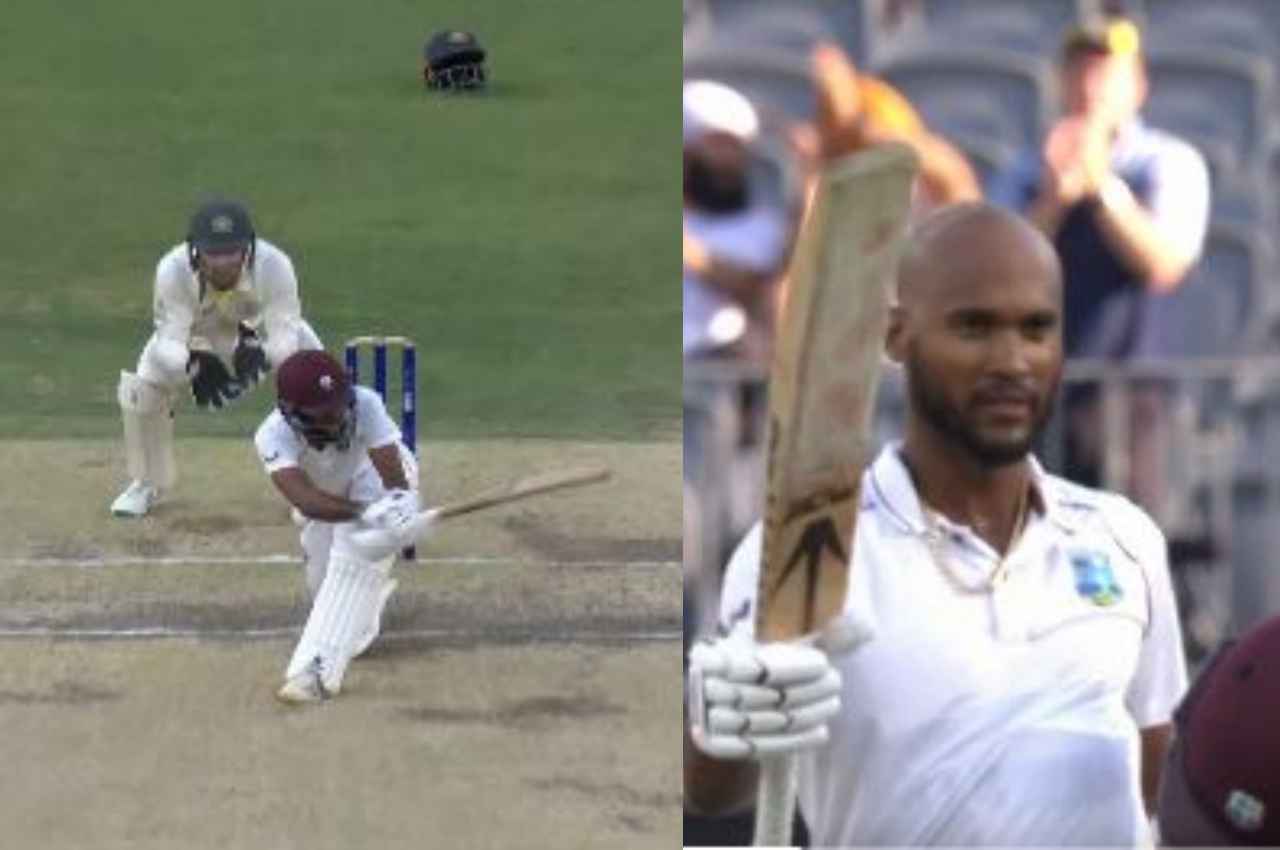 AUS vs WI Kraigg Braithwaite