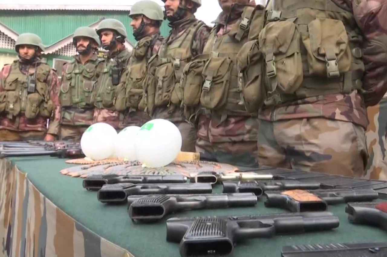 Army recovered a huge cache of arms