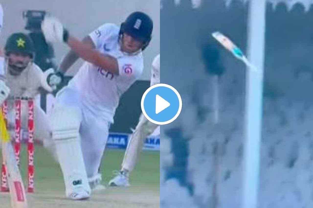 PAK vs ENG: घुटना टेक शॉट मारने जा रहे थे Ben Stokes, हाथ से छूटकर 10 फीट हवा में उछला बल्ला, देखें मजेदार वीडियो