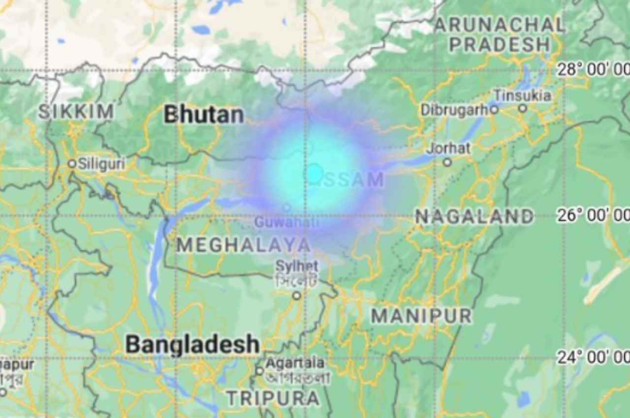गुवाहाटी में महसूस किए गए भूकंप के झटके, 3.5 थी तीव्रता