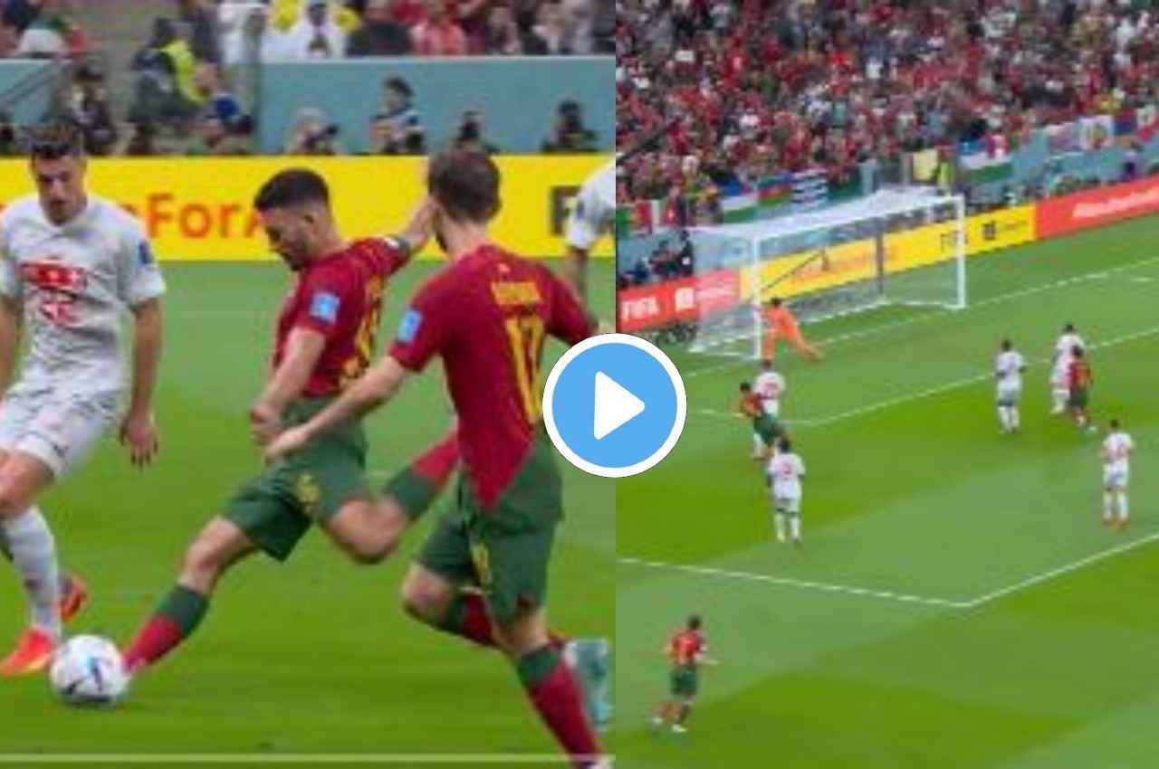 FIFA World Cup 2022: Goncalo Ramos ने हवा को चीरते हुए दागे दनादन गोल और जड़ दी हैट्रिक, देखें वीडियो