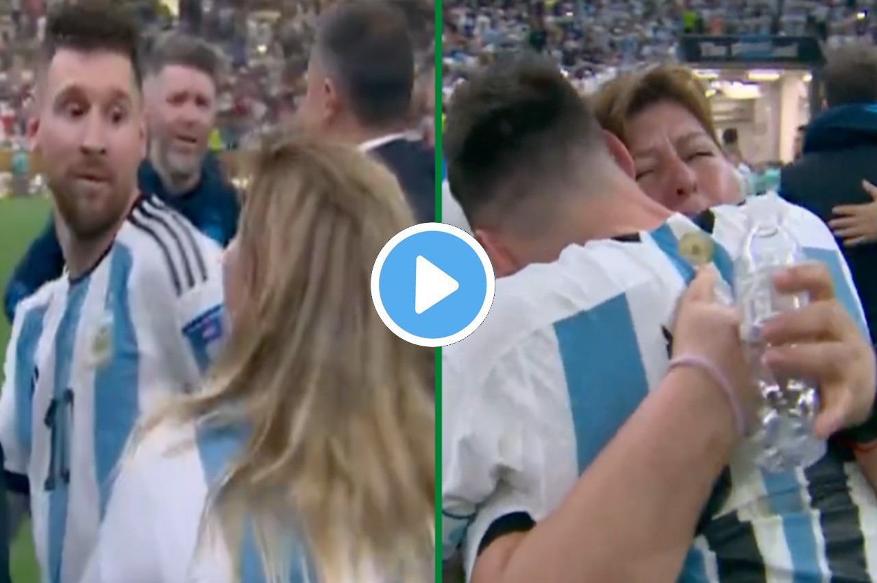 FIFA World Cup 2022 Lionel Messi Mother hug
