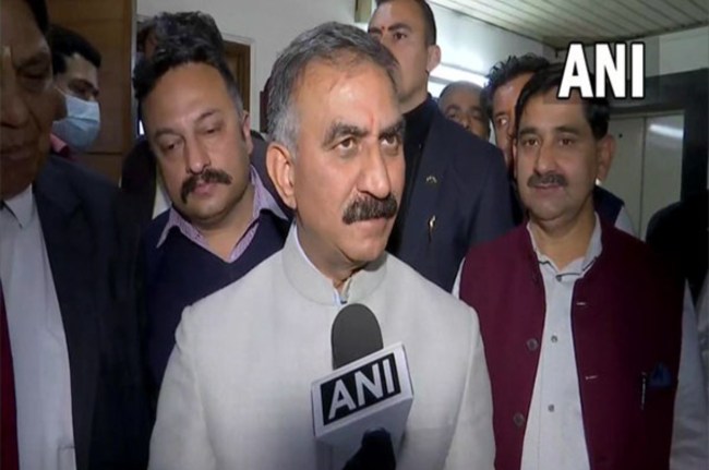 सुविंदर सिंह सुक्खू। (फाइल फोटो)