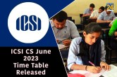ICSI CS June 2023 Time Table