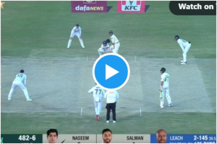 PAK vs ENG 1st Test Naseem Shah six