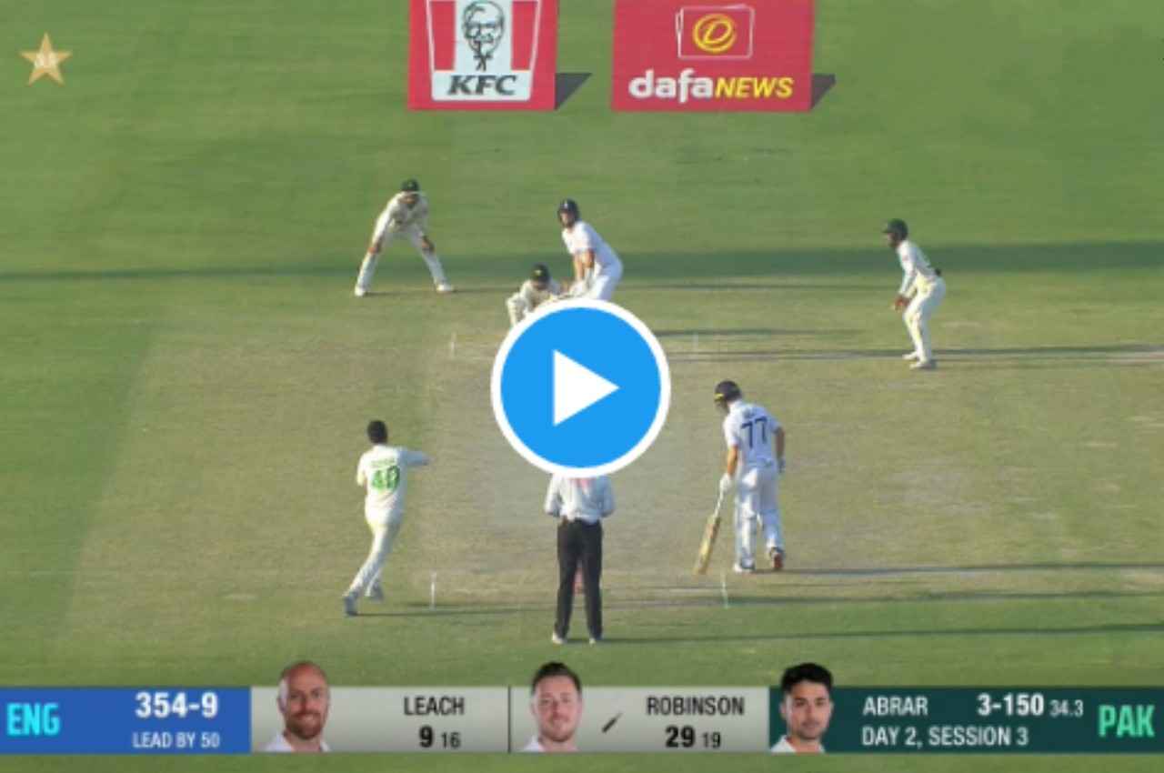 PAK vs ENG 3rd test Ollie Robinson Abrar Ahmed
