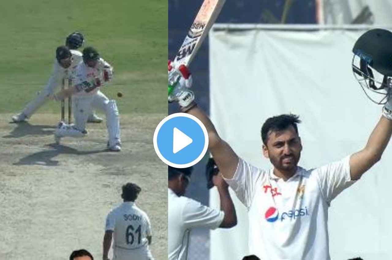 PAK vs NZ: बाहर जा रही गेंद पर Agha Salman ने गोल घूमकर खेला शॉट, खास अंदाज में पूरा किया शतक, देखें वीडियो
