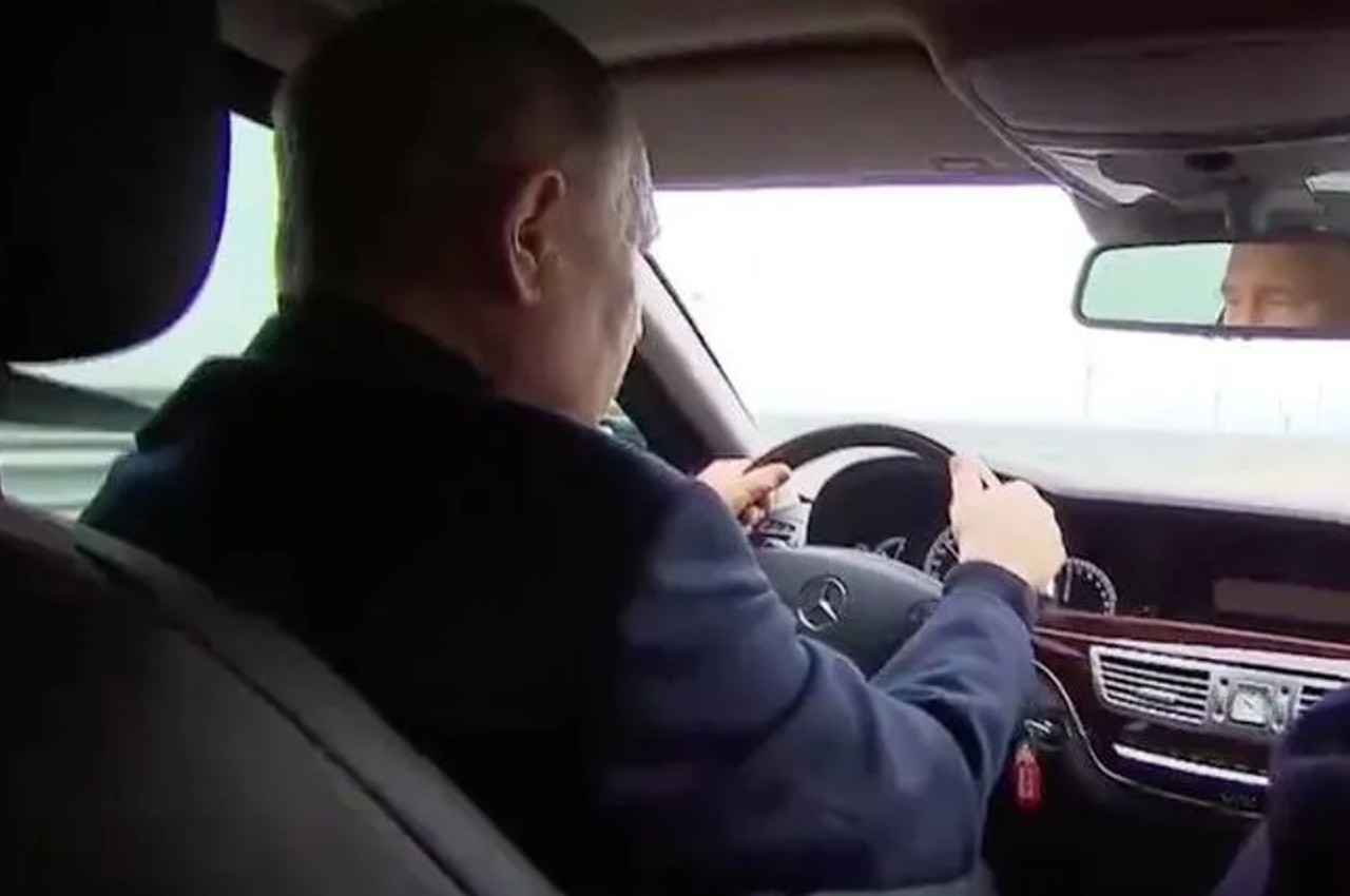 Putin Drives Mercedes