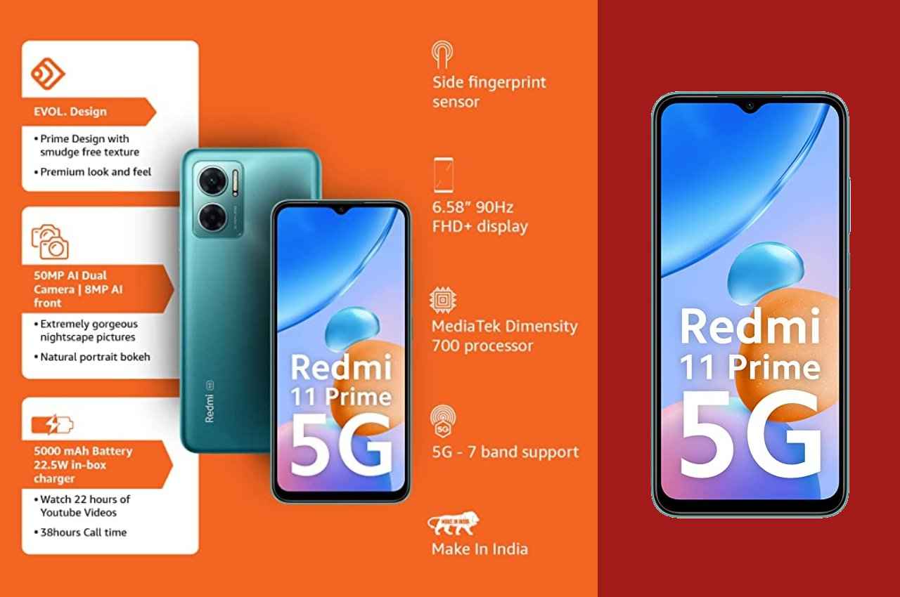 सिर्फ 621 रुपए में घर ले जाएं नया Redmi 11 Prime 5G, यहां पढ़ें फीचर्स और ऑफर की डिटेल्स